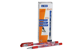 Ручка шариковая "Linc glycer" красная 0,7мм 1300RF/red