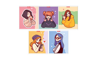 Тетрадь 48 л "Аниме.Девушки" клетка лак 13026/5 АкХолд