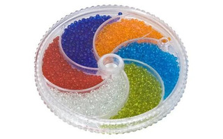 Бисер набор  6цв "Zlatka.SBR №1" d=2,3мм 60гр прозрачный