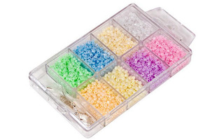 Бисер набор  8цв "Zlatka.SNB №5" d=2,3мм 70гр мат.крашенный