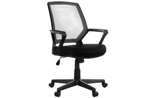 Кресло оператора Helmi HL-M02 "Step" черное 283156 механизм качания (под заказ)