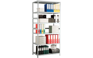 Стеллаж Практик MS Standart 2200*1000*300мм 6 полок серый S24199173602 (под заказ)