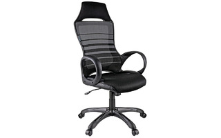 Кресло игровое Helmi HL-S05 "Podium" ткань/сетка/экокожа черная 274811 (под заказ)