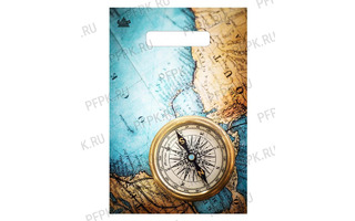 Пакет   20*30 "Бутик.Компас" 30мкм с вырубкой (цена за уп 100шт) 965 Цена 1шт 4,13