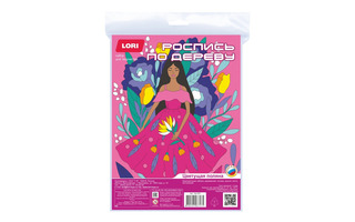 Набор для творчества "Роспись по дереву.Картина.Цветочное настроение.Цветущая поляна" 19*24см Фр-003