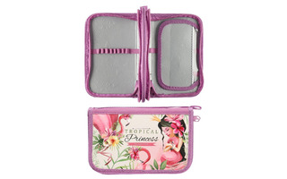 Пенал 2 отд ПО-05 "Фламинго и принцесса" большой с откидной планкой 190*120