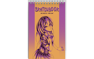 Скетчбук А5+  60л "Аниме девушка" спираль тв.обл 160г/м² 13545 (428) АкХолд