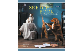 Скетчбук А5  80л "Я художник" спираль тв.обл 100г/м² 80Тт5Aгрз_28331 Хатбер