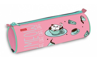 Пенал тубус "Meow Cafe" 210*70 на молнии Npt_27123 Hatber
