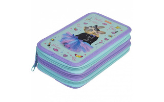 Пенал 3 отд "Модница" 190*110 3D лак NPn_40100 Hatber