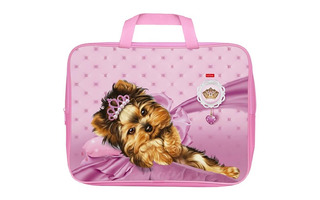 Папка для тетрадей А4 "Милашка" текстиль молния с ручками NSn_60230 Hatber