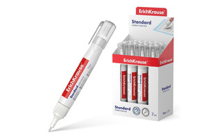 Корректирующая ручка "ErichKrause.Standard" 7мл, металл 55989