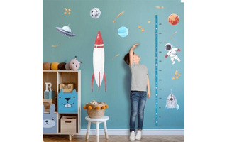 Ростомер-наклейка "Космонавт" 50*70см узкий с интерьерными наклейками deVente 8002298