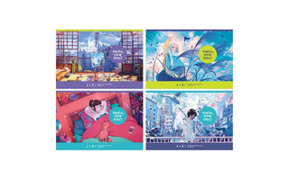 Альбом для рисования 32л "Hello. New day!" скоба АР4ск32 10920 BG