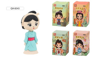 Ластик-игрушка "Девочка японка" фигурный 7,5*3,5см в коробке Basir QH-8243