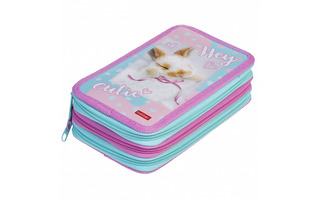 Пенал 3 отд "Ушастик" на молнии 190*110мм NPn_40098 Хатбер