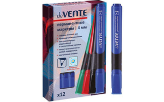 Маркер "deVente" синий пулевидный 4мм 5043332