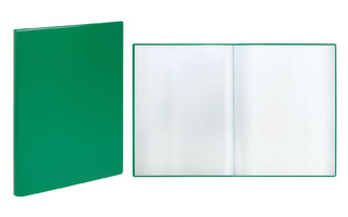 Папка  30 файлов "СТАММ" 17мм 500мкм ММ-32202 зеленая