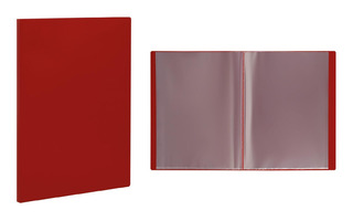 Папка  20 файлов "СТАММ" 14мм 500мкм ММ-32199 красная