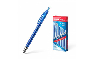 Ручка гелевая "Erich Krause.R-301 Original Gel Matic" синяя автомат 46460 0,5мм