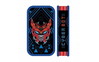 Пенал 2 отд ПО-901 "Cyber bot" большой Soft-touch 190*105