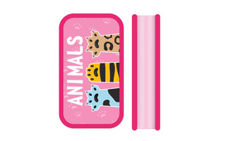 Пенал 2 отд ПО-090 "Лапки" большой 190*105