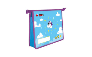 Папка для тетрадей А4 ПМ-А4-291 "Игра с единорогом" 1отд молния