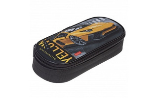 Пенал 1 отд "YELLOWsupercar" 220*90*50мм на молнии  NPk_59256 Hatber
