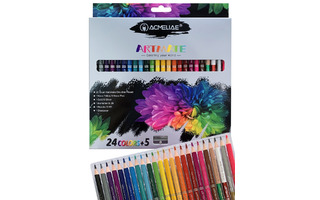 Карандаши 24 цв "ACMELIAE" профессиональные двустор. с точилкой 43979