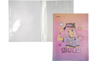 Папка  20 файлов "deVente.Manga Girl" тисн фольгой А4 160мкм 3101301