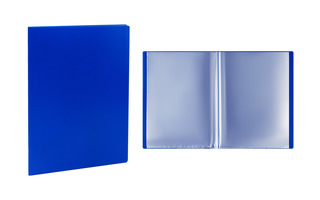 Папка  10 файлов "СТАММ" 9мм 500мкм ММ-32193 синяя