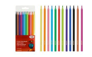 Карандаши 12 цв "Мультики" пластик Гамма 251220211
