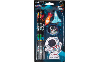 Набор  "deVente.Astronaut"(3 карандаша+точилка+2 ластика+блокнот) 5032306