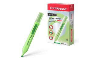 Текстовыделитель "ErichKrause.Liquid Visioline V-14 Pastel" зеленый 0,6-4мм 56024