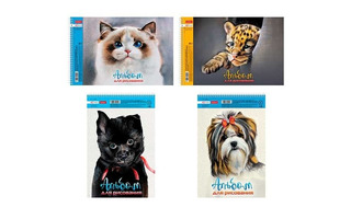 Альбом для рисования 40л "Глазки,ушки,носик" спираль 40А4тВсп 079780 Хатбер