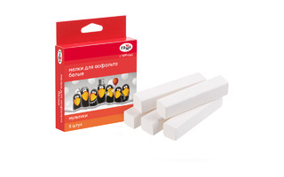 Мел белый набор  5шт "Мультики" 2304192