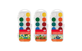 Краски  акв 24 цв "Мультики" 211046_24 пластик Гамма