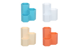 Подставка "ClipStudio" 11*11см 3 секции ассорти 595-015