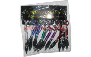 Брелок "Ручка с карабином и резинкой"