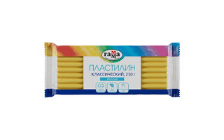 Пластилин  желтый "Классический"  250гр 270818_03 Гамма