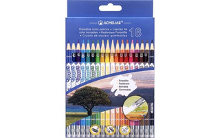 Карандаши 18 цв "ACMELIAE" стираемые 43739