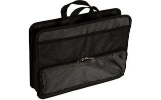 Папка для тетрадей А4 "DeVente.Соты.Черная" ткань молния,с ручками 34*25*10см 3075313