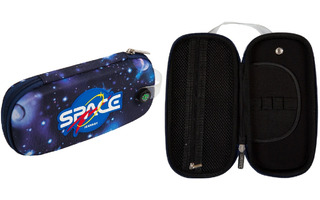 Пенал 1 отд "DeVente.Astronaut" 22*11см ткань откидная планка +компас+пласт.ручка 7010348