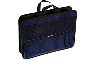 Папка для тетрадей А4 "DeVente.Соты.Синяя" ткань молния,с ручками 34*25*10см 3075312