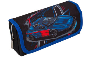 Пенал косметичка "deVente.Racing" 20*9*7см ткань молния 1отд 1карман клапан на липучке 7020310