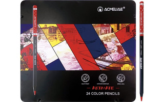 Карандаши 24 цв "ACMELIAE.Blackwood Artmate" металлический футляр 43568