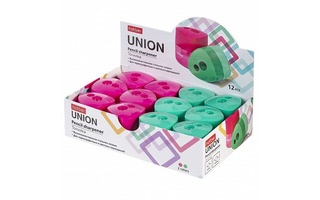 Точилка "UNION" 2отв с контейнером BS_078201 Hatber