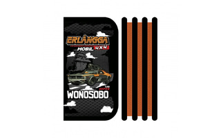 Пенал 3 отд ПО-411 "Турбо авто" большой ткань 190*105