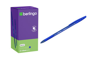 Ручка шариковая "Berlingo.Tribase grip" синяя  0,7мм грип CBp_10971