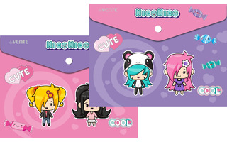 Папка с кнопкой А5 "deVente.NicoNico" 240*180мм 180мкм 3071226